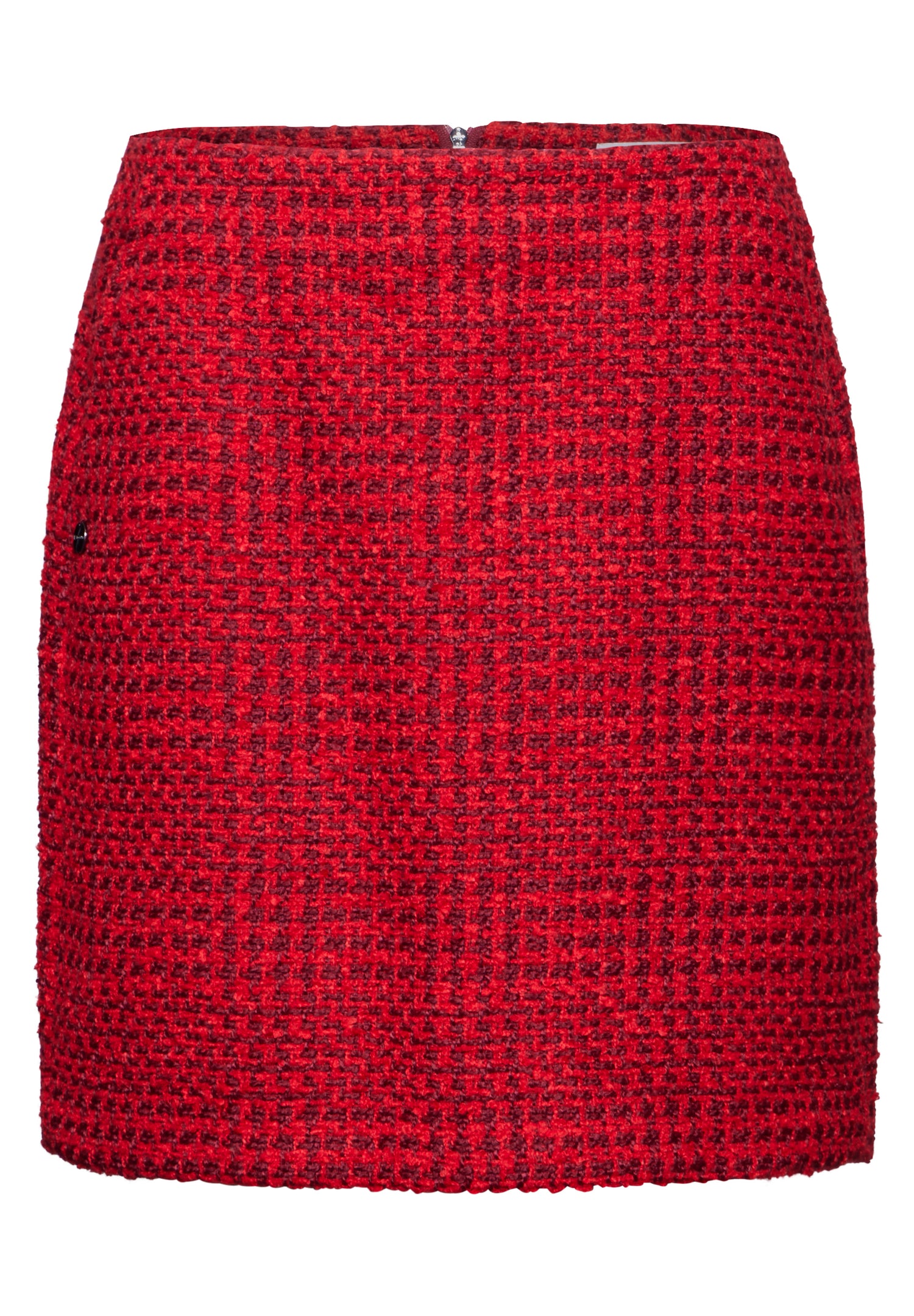 Street One Bouclé-Rock Damen Kariert mit Bouclé-Struktur
