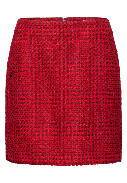 Street One Bouclé-Rock Damen Kariert mit Bouclé-Struktur
