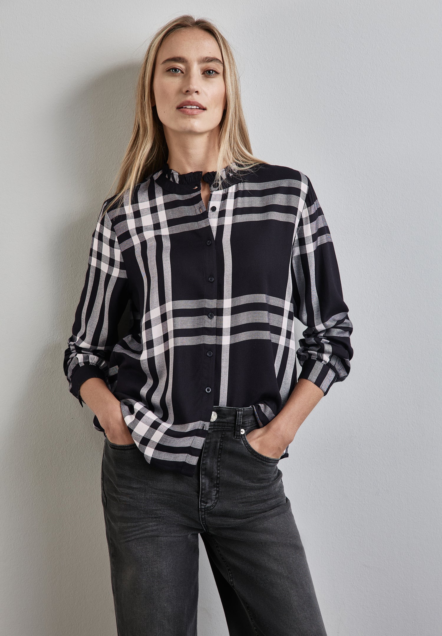 Street One Bluse Damen Rüschen Elegant