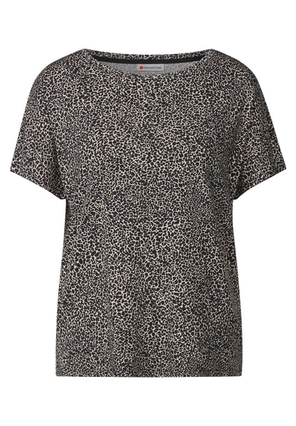 Street One Shirt Damen Animal Print lässige Passform