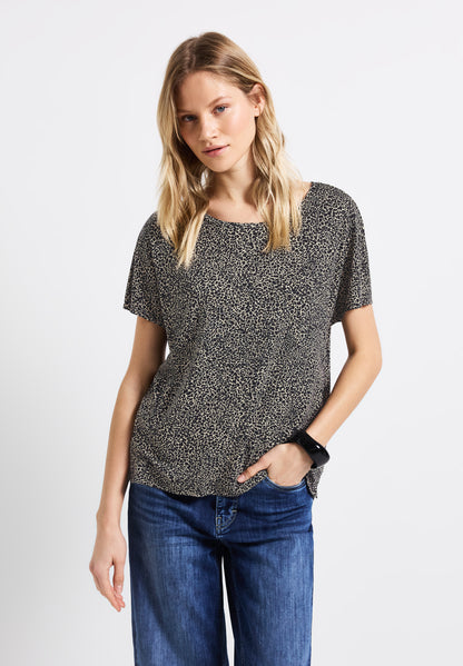 Street One Shirt Damen Animal Print lässige Passform
