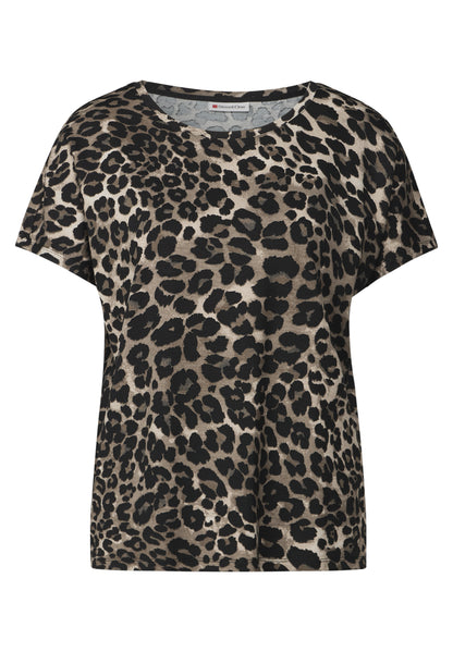 Street One Shirt Damen Animal Print lässige Passform