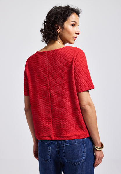 Street One Strukturshirt Damen Feminin mit Tunnelzug