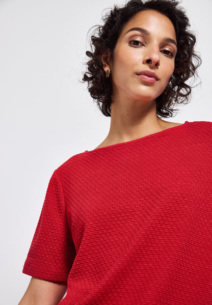 Street One Strukturshirt Damen Feminin mit Tunnelzug