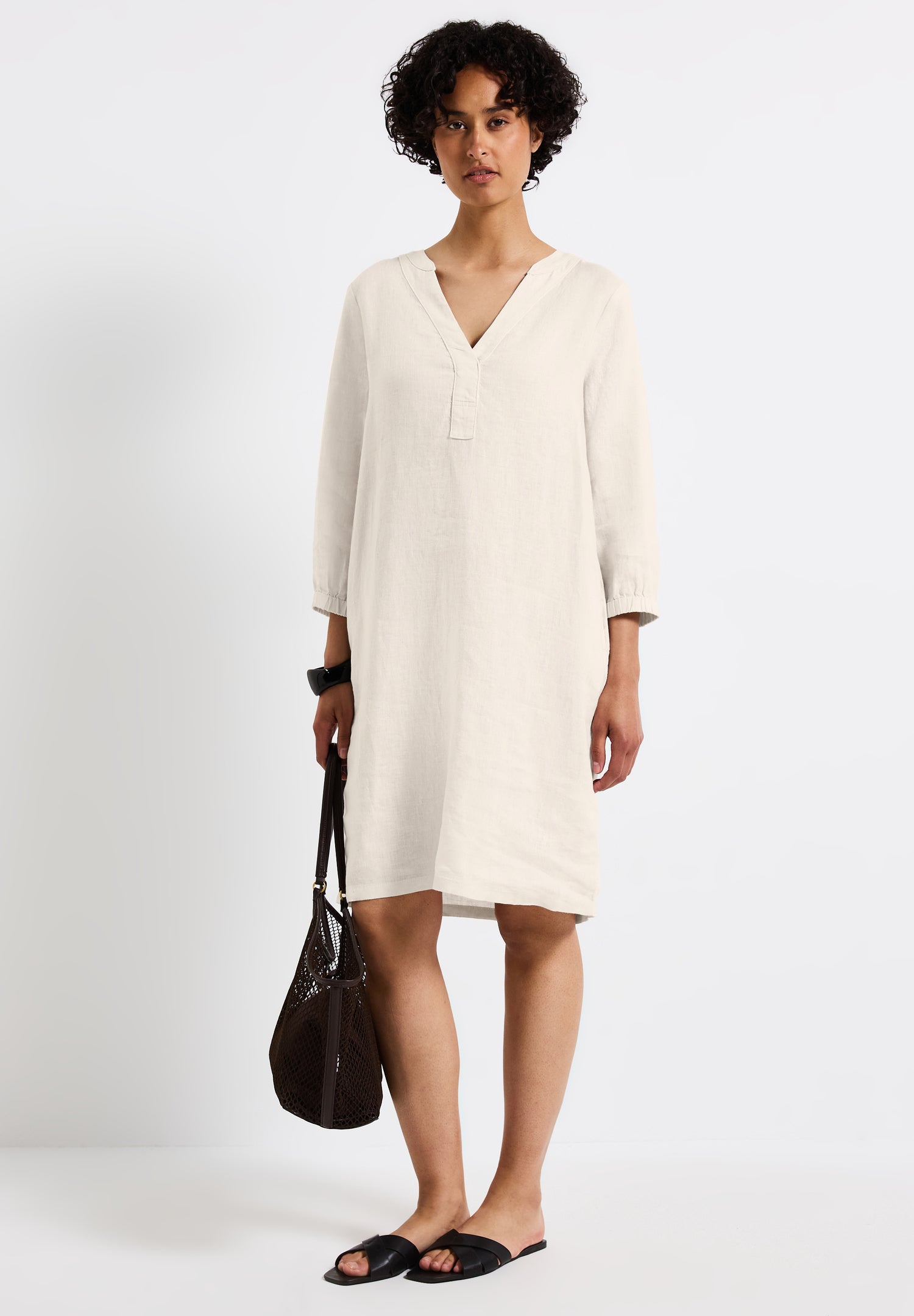 Street One Tunika-Kleid Damen Luftiger Schnitt Leinen-Qualität