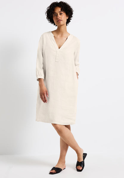 Street One Tunika-Kleid Damen Luftiger Schnitt Leinen-Qualität