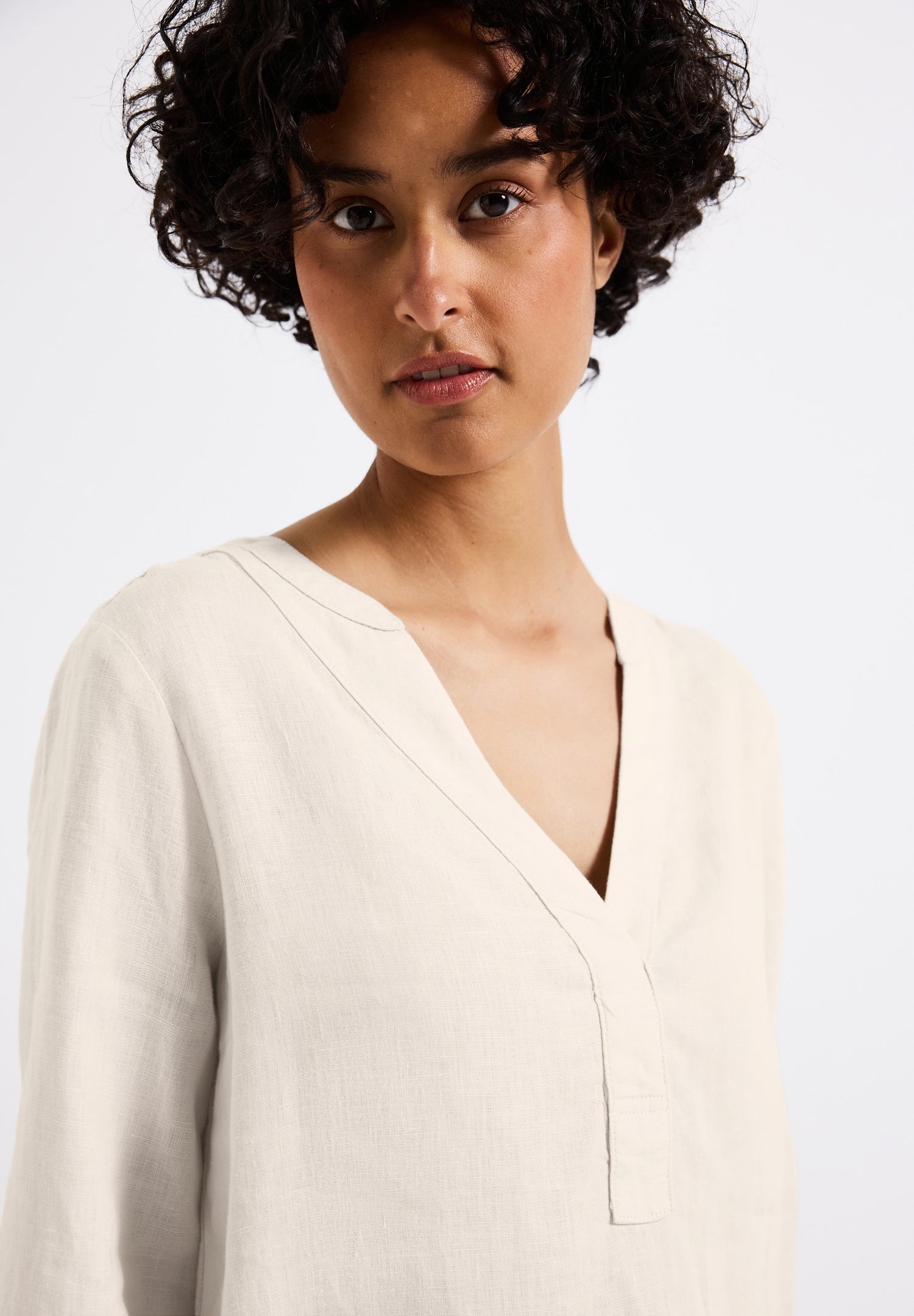 Street One Tunika-Kleid Damen Luftiger Schnitt Leinen-Qualität