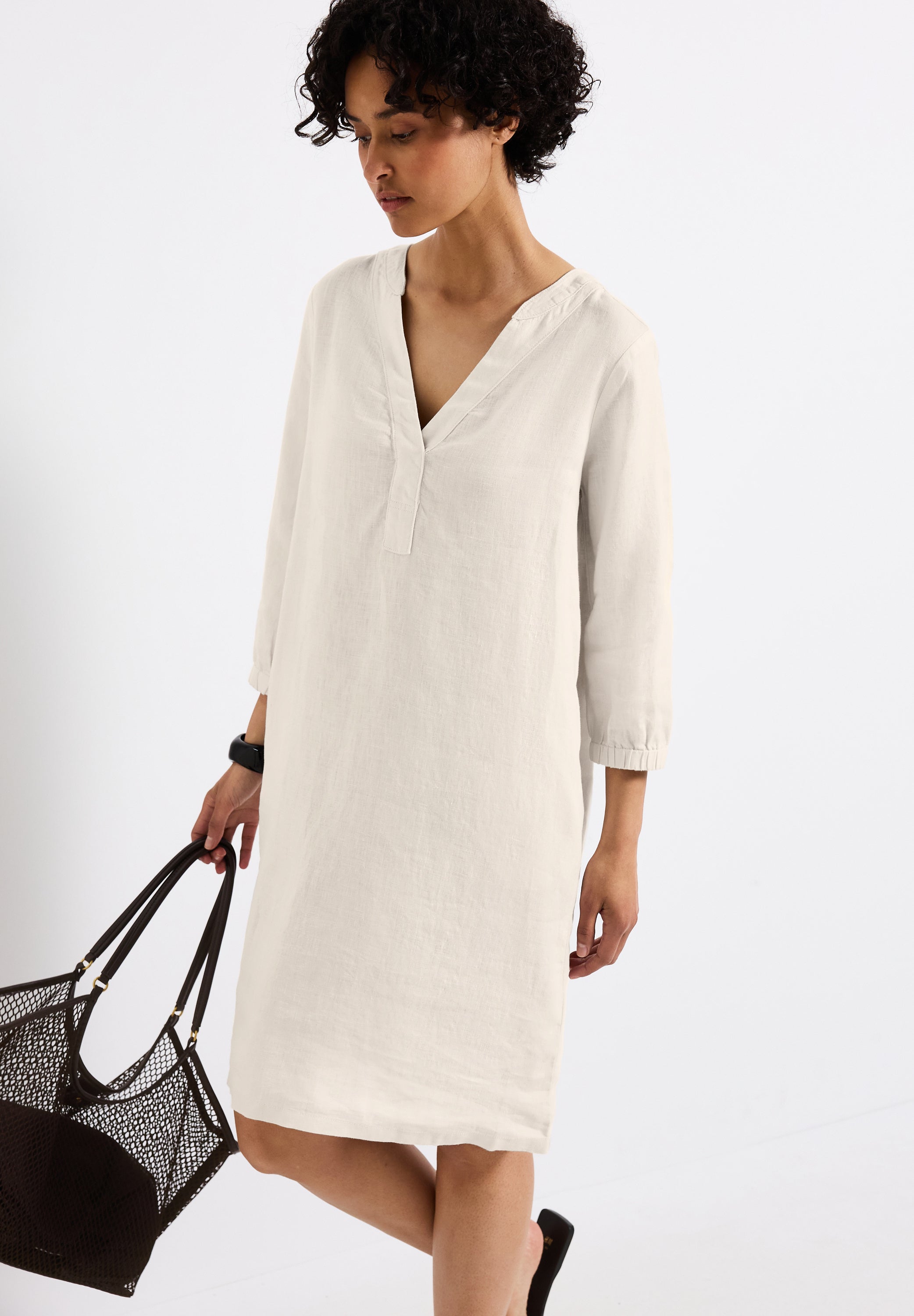 Street One Tunika-Kleid Damen Luftiger Schnitt Leinen-Qualität