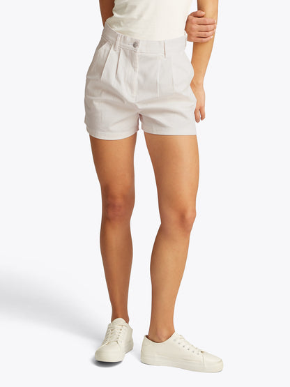 TJW CLAIRE HR PLEATED SHORT Damen Bequeme Baumwoll-Shorts