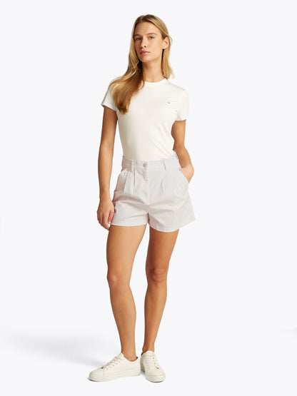 TJW CLAIRE HR PLEATED SHORT Damen Bequeme Baumwoll-Shorts