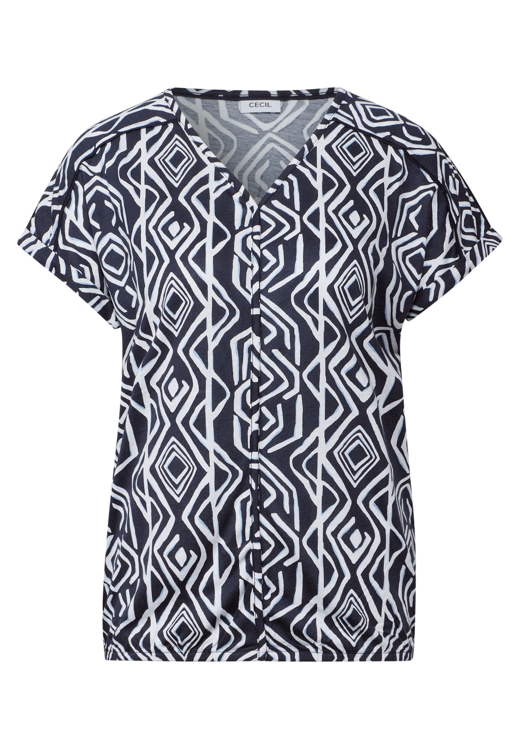 CECIL Deko-Nähte T-Shirt Damen lässig