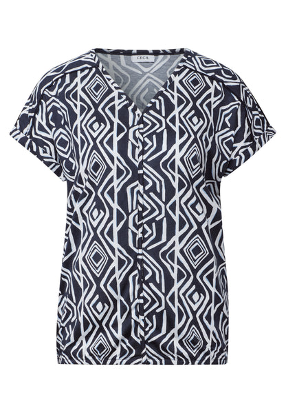 CECIL Deko-Nähte T-Shirt Damen lässig