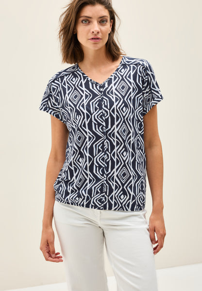 CECIL Deko-Nähte T-Shirt Damen lässig