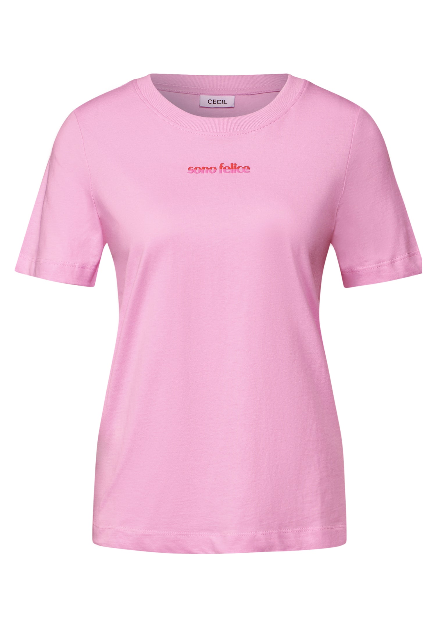 CECIL Schlichtes T-Shirt Damen Weiß