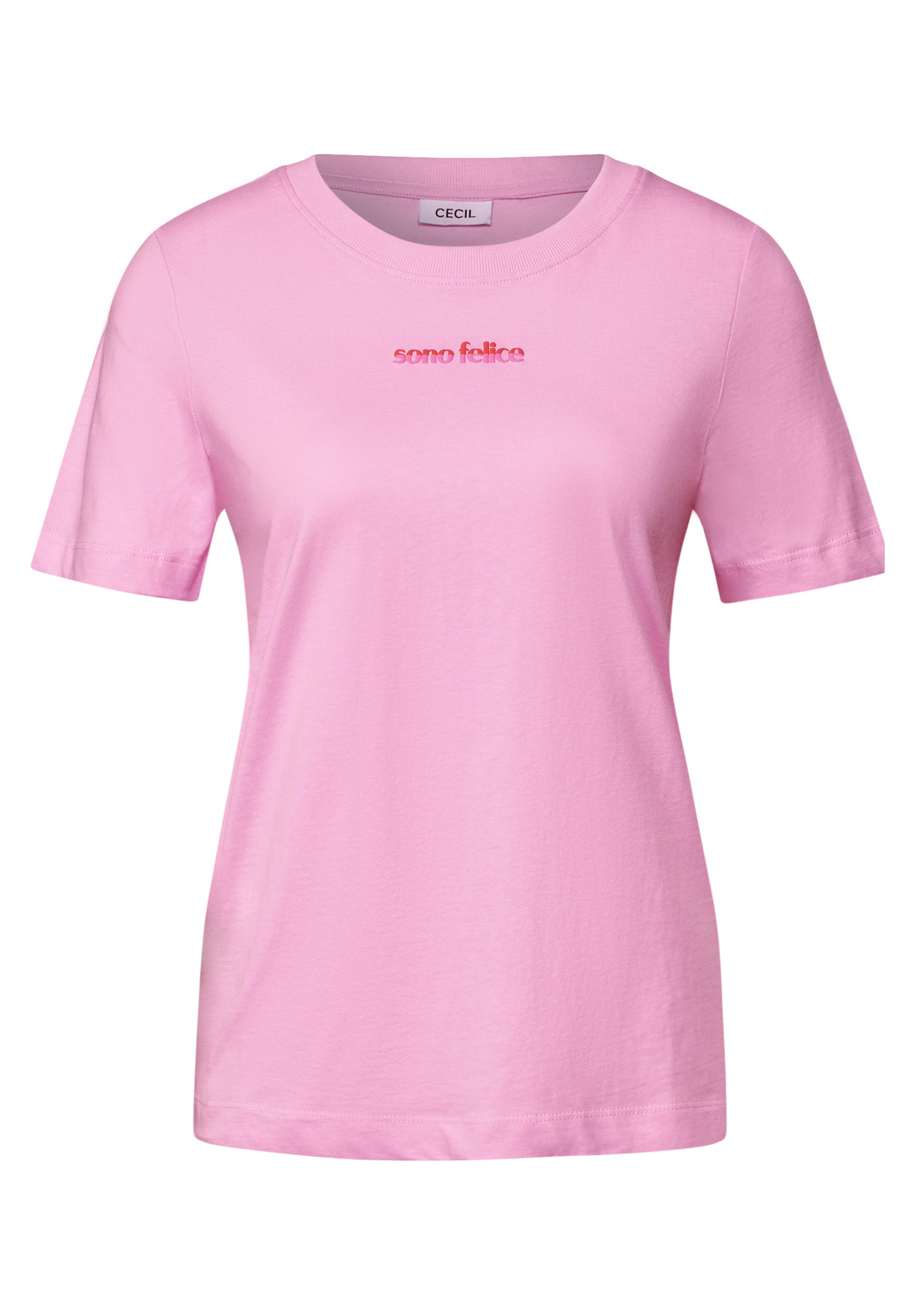 CECIL Schlichtes T-Shirt Damen Weiß