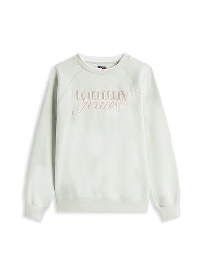 TJW RLX SCRIPT CREW EXT Damen Pullover Komfortabel