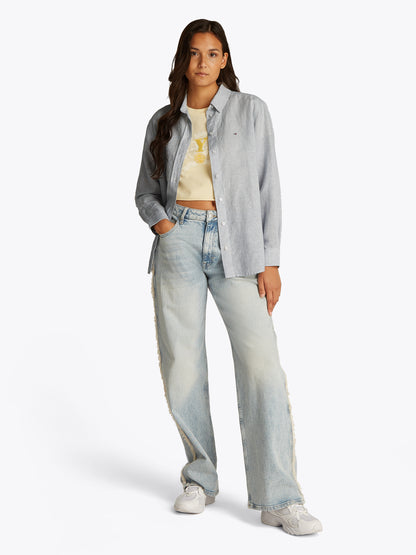 The Urban Realm RLX Linen Shirt Damen Sommerleinenhemd