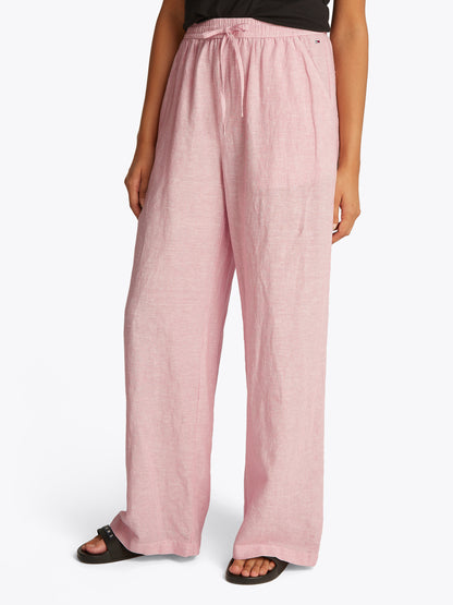 TJW LINEN PANT Damen Precious Pink/Stripe