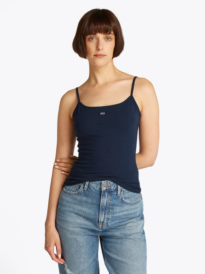 TJW ESSENTIAL STRAP TOP EXT Damen Sporttop mit Baumwolle und Elasthan