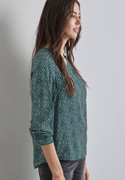 Street One Langarmbluse Damen Geometrisches Muster