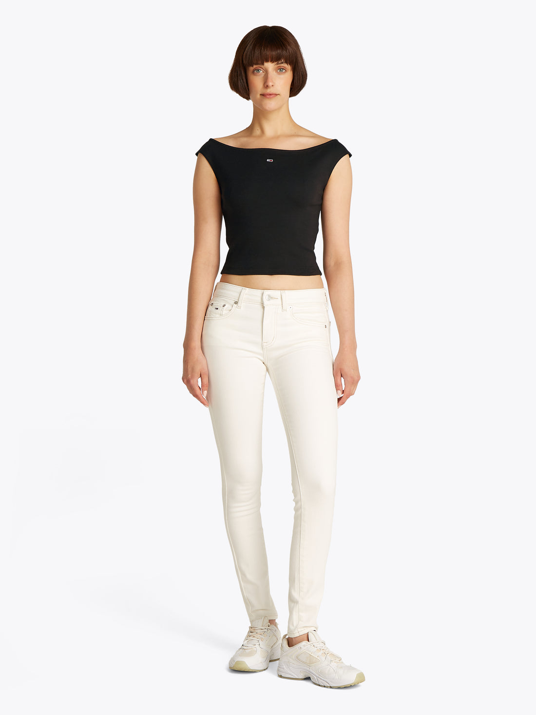 TJW BOAT NECK TOP SS EXT Damen Sommer-Shirt aus Baumwolle und Elasthan