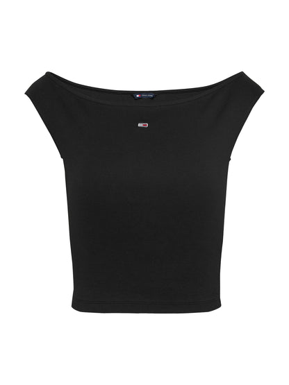 TJW BOAT NECK TOP SS EXT Damen Sommer-Shirt aus Baumwolle und Elasthan