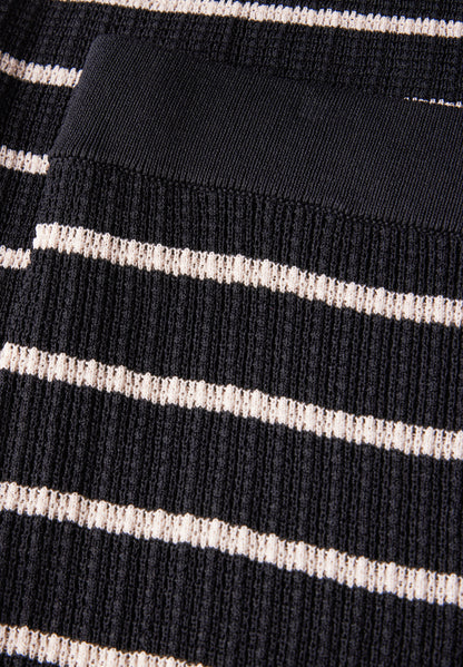 Street One Midi-Rock Damen Elastischer Bund Rippstruktur Viskosemix