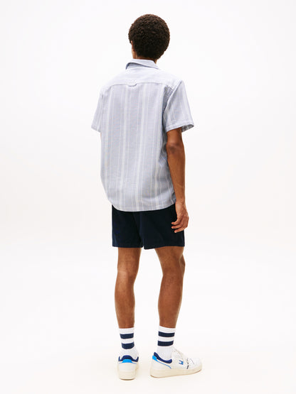 The Urban Retreat TJM TEXTURED REG CAMP SHIRT EXT - Herren Blue Moment Stripes