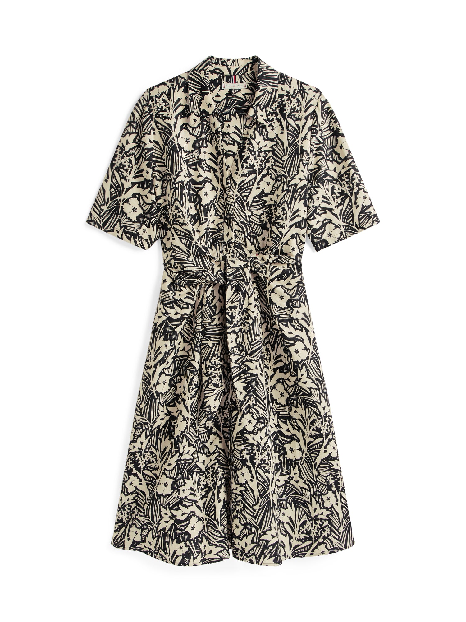 Theur LINEN VIS KNOTTED Sommerkleid für Damen mit tropischem Flair