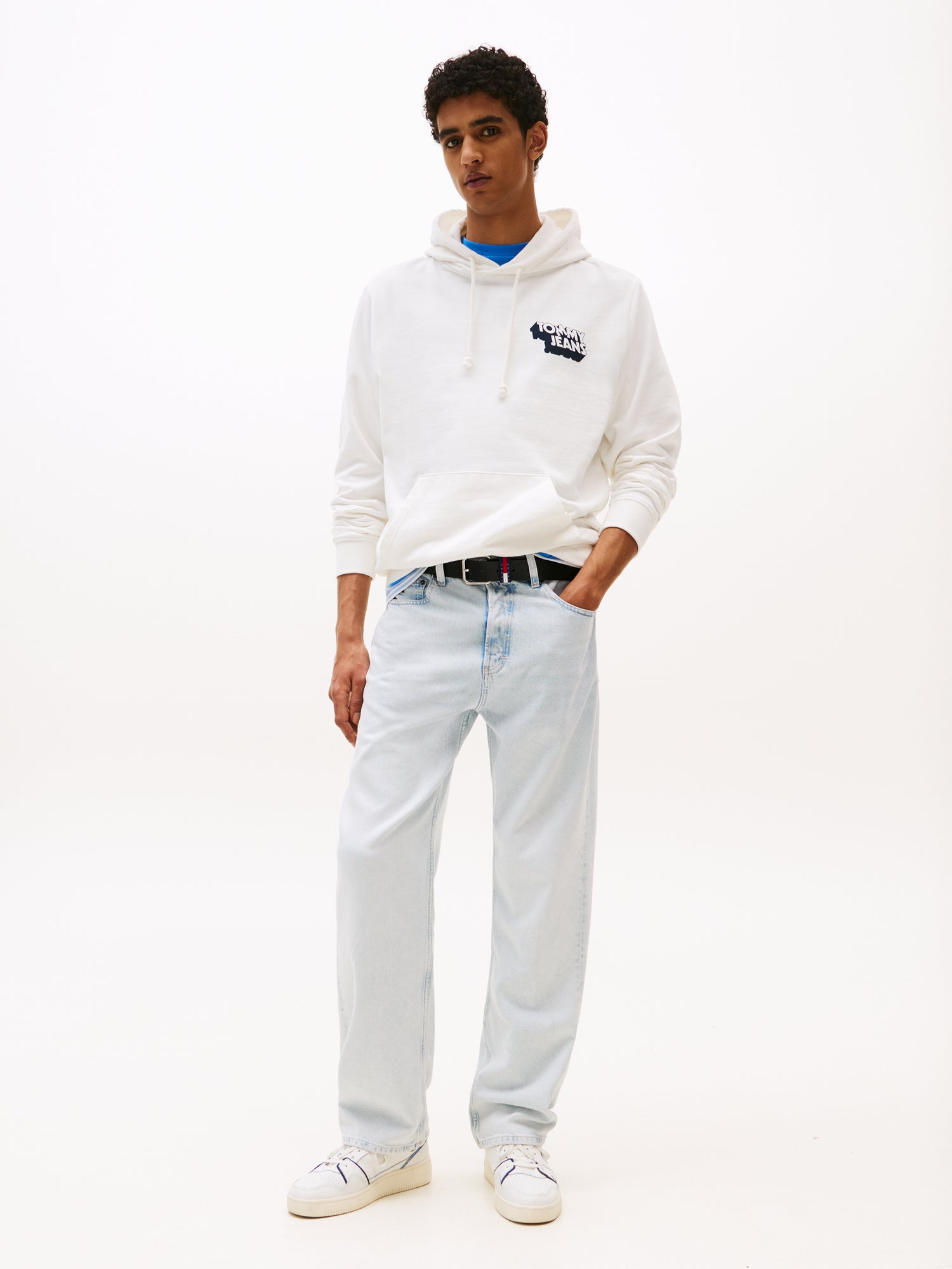 The Urban Republic TJM STACK BACK LOGO HOODIE EXT Herren ecru
