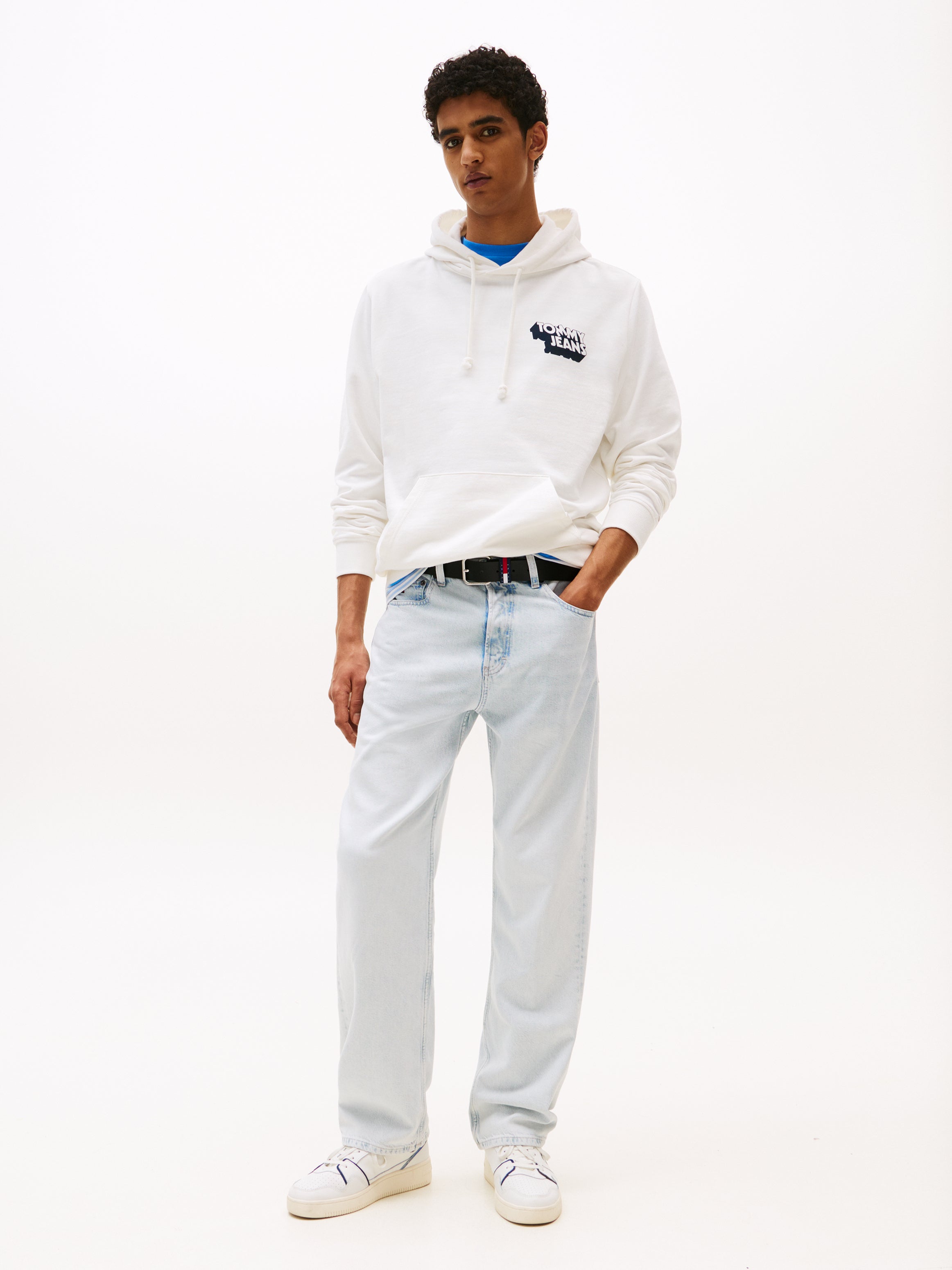 The Urban Republic TJM STACK BACK LOGO HOODIE EXT Herren ecru