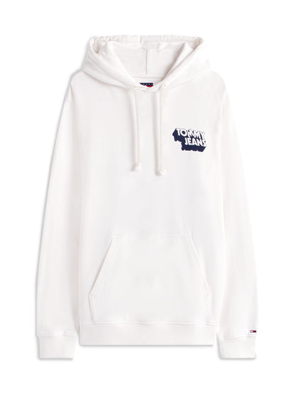 The Urban Republic TJM STACK BACK LOGO HOODIE EXT Herren ecru