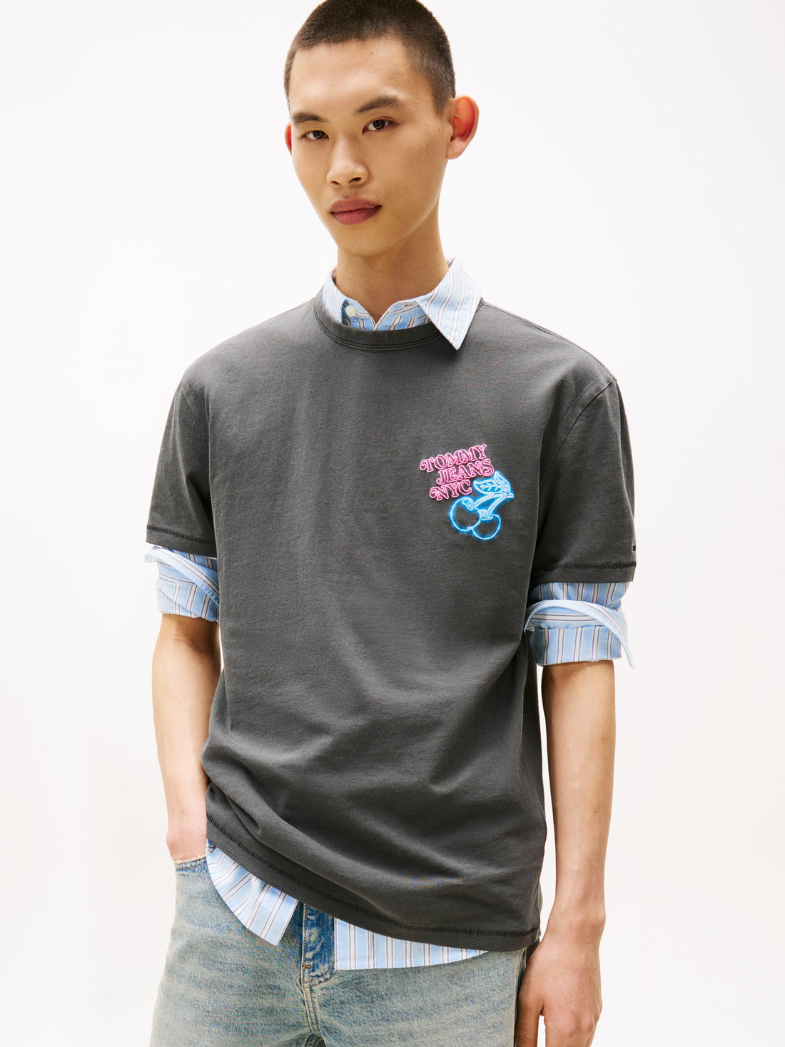 THEUR Novelty Fair Tee - Herren Baumwolle Basic-Shirt