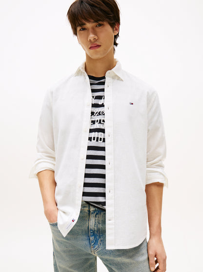 TJM REG LINEN BLEND LS SHIRT EXT - Hochwertiges Hemd für Männer