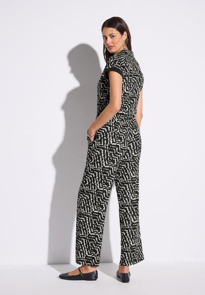Street One Jumpsuit Damen Grafisches Muster Lockerer Loose Fit