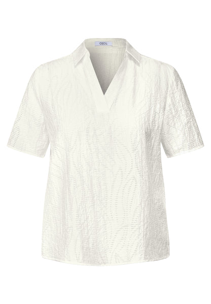 CECIL Blusenshirt Damen Hemdkragen Struktur