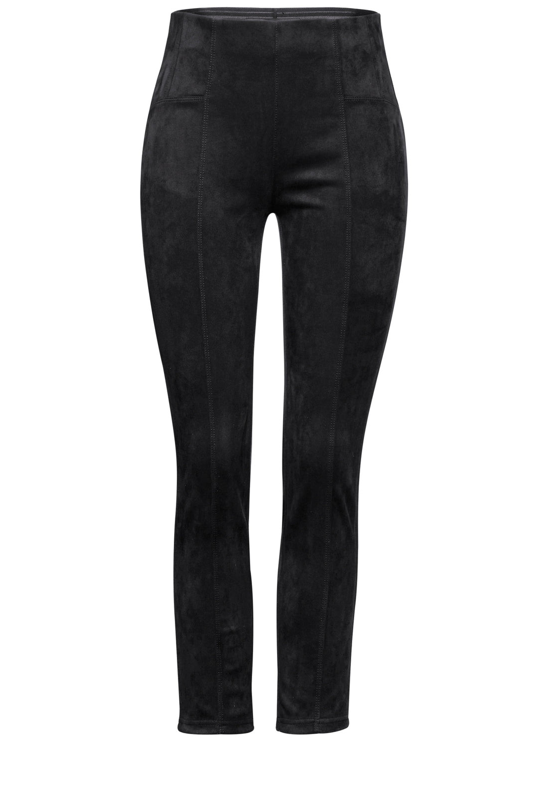 Street One Skinny Fit Damen Hose Velours-Look Hope
