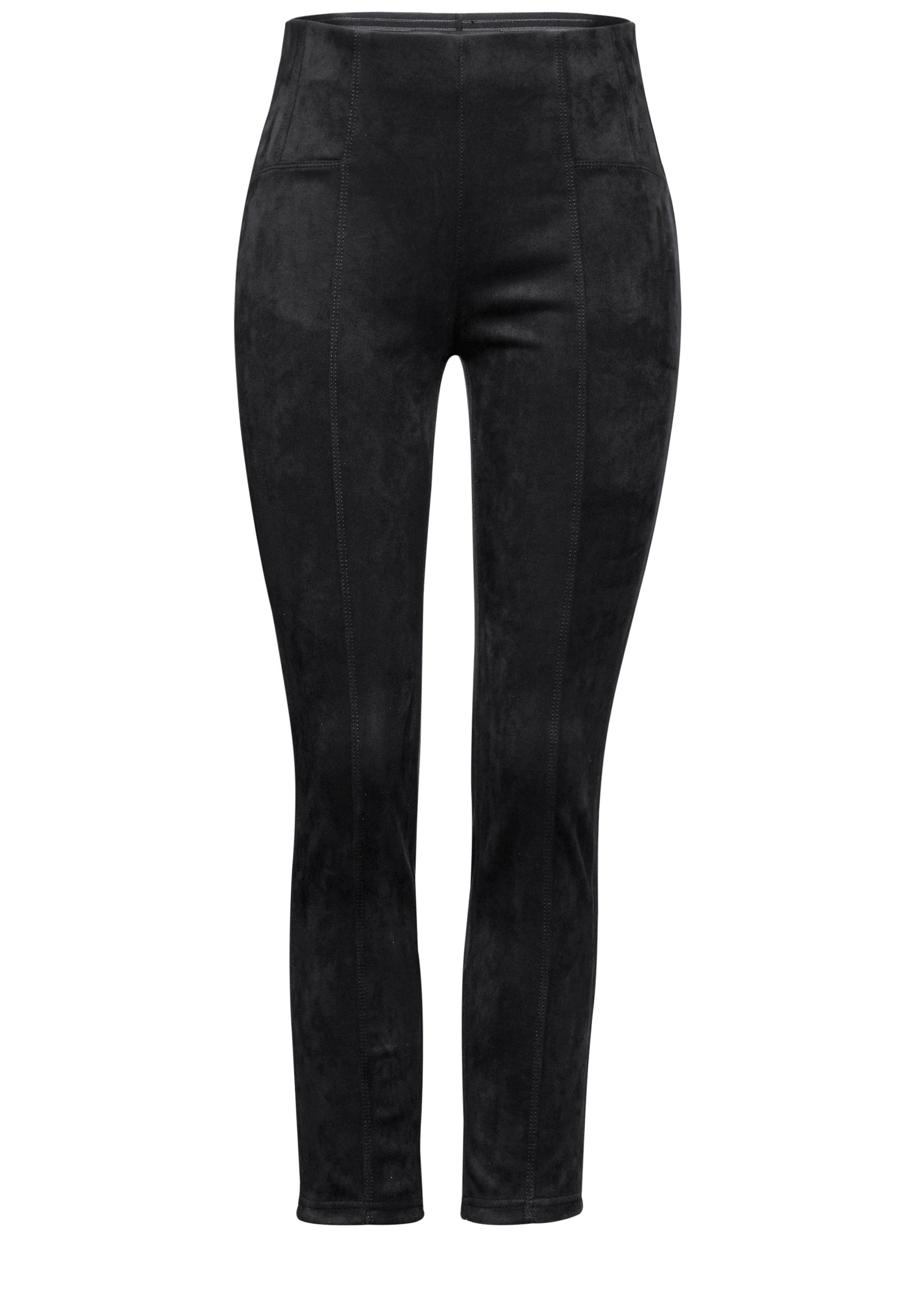 Street One Skinny Fit Damen Hose Velours-Look Hope