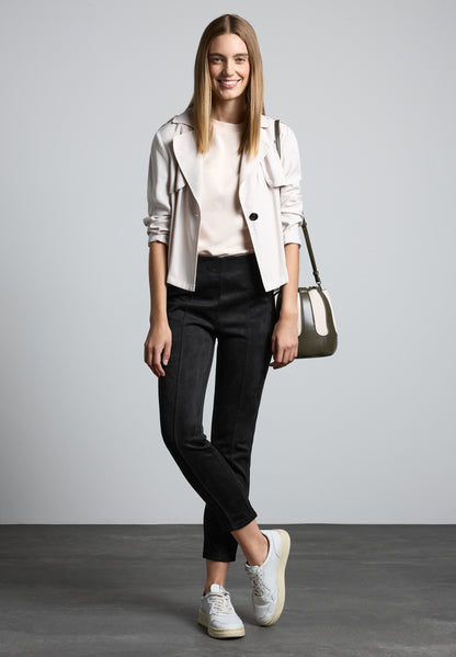 Street One Skinny Fit Damen Hose Velours-Look Hope