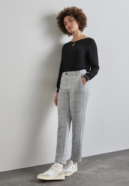 Street One Chino Damen Karomuster Casual Fit