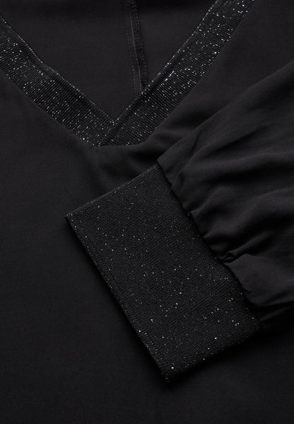 Street One Dolman Bluse Damen Glitzernde Eleganz