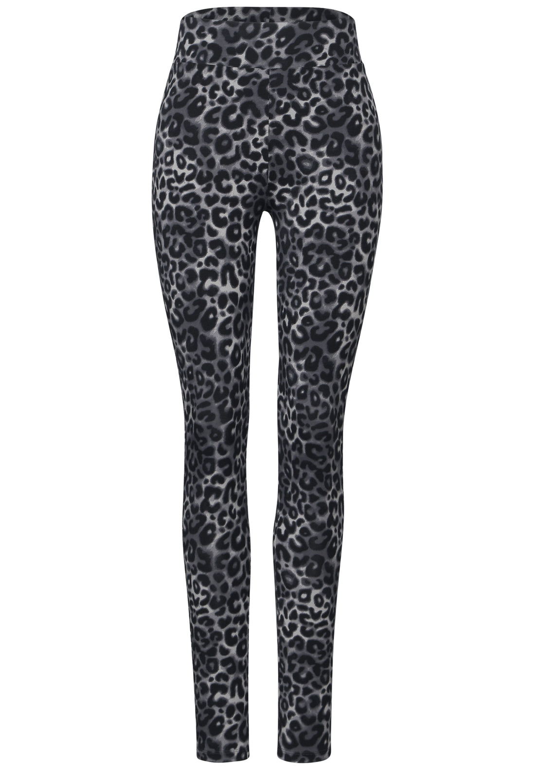Street One Leggings Damen Leo-Print Elastischer Baumwollmix