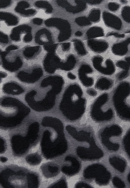 Street One Leggings Damen Leo-Print Elastischer Baumwollmix