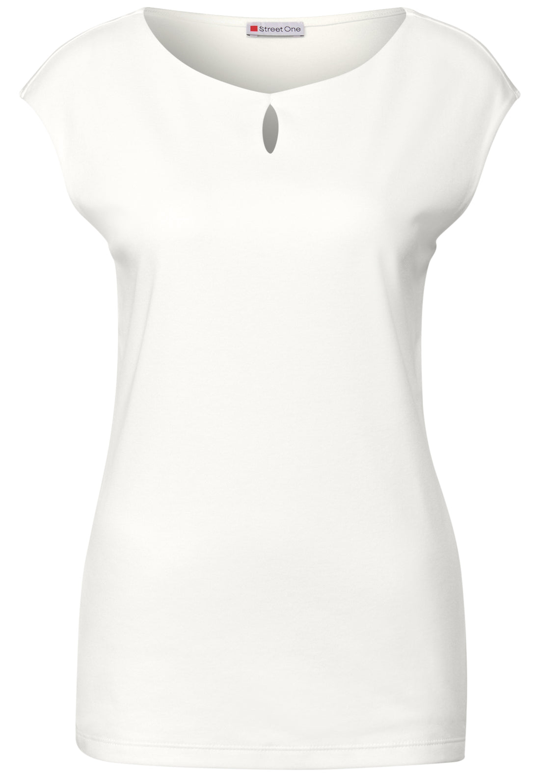 Street One ärmelloses Shirt Damen moderner Rundhalsausschnitt