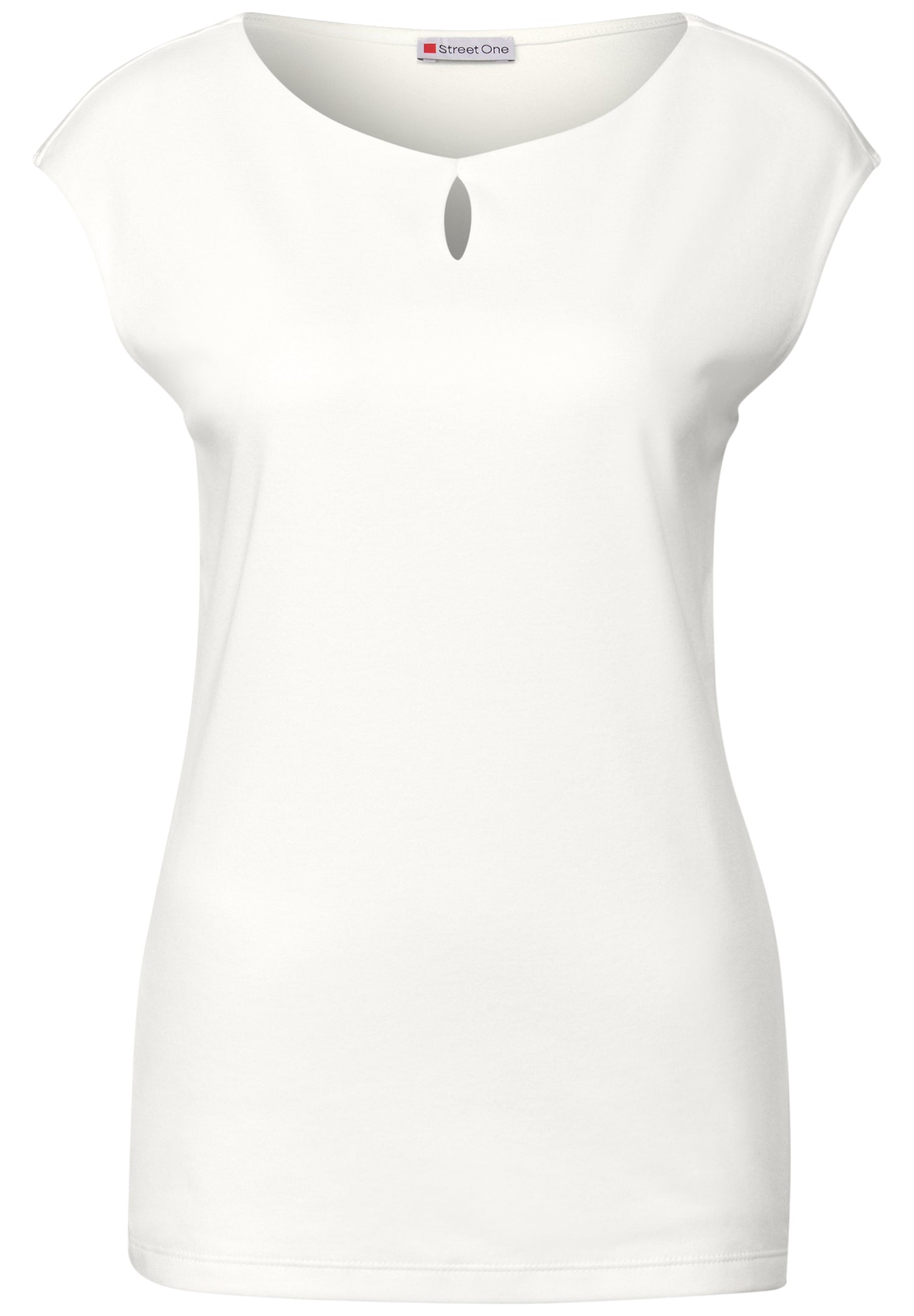 Street One ärmelloses Shirt Damen moderner Rundhalsausschnitt