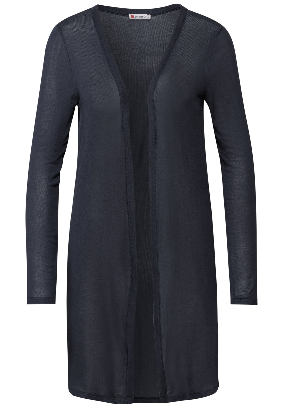 Street One Lange Offene Jacke Damen Luftiger Look