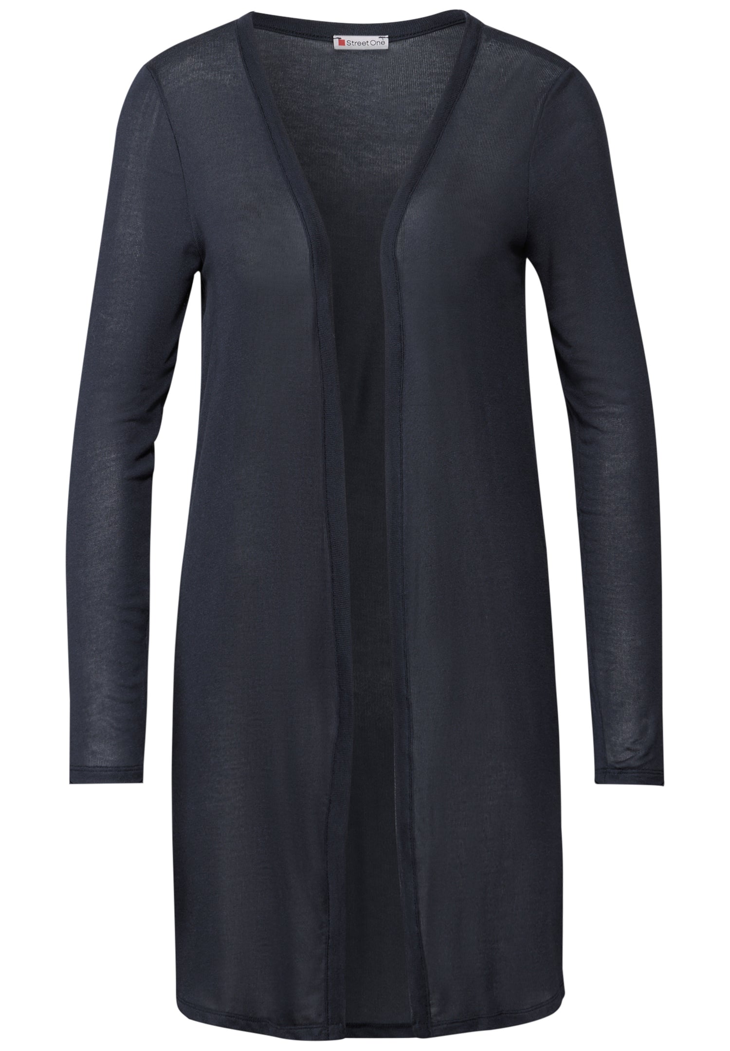 Street One Lange Offene Jacke Damen Luftiger Look