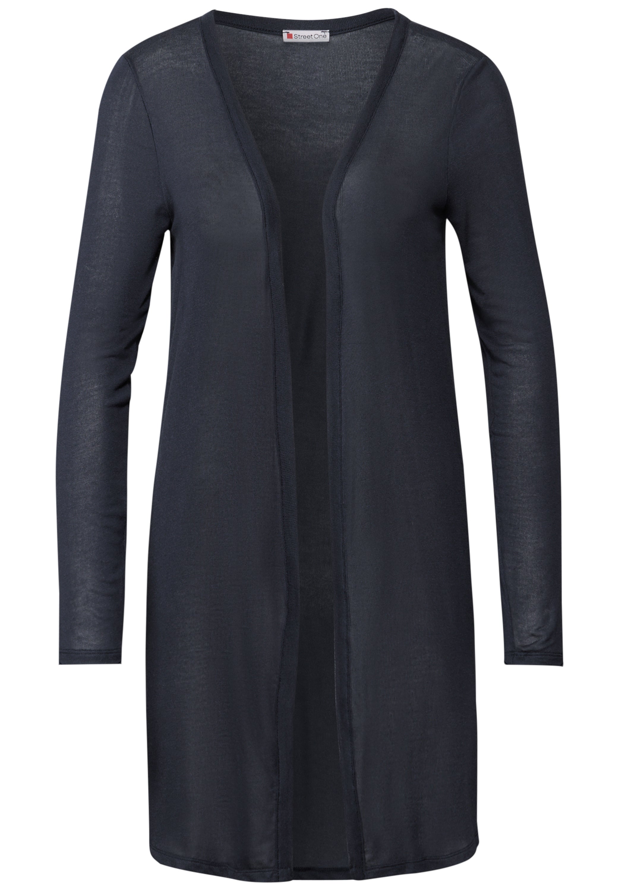Street One Lange Offene Jacke Damen Luftiger Look