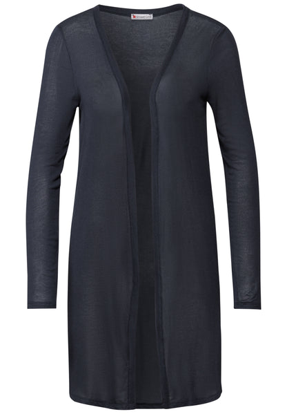 Street One Lange Offene Jacke Damen Luftiger Look