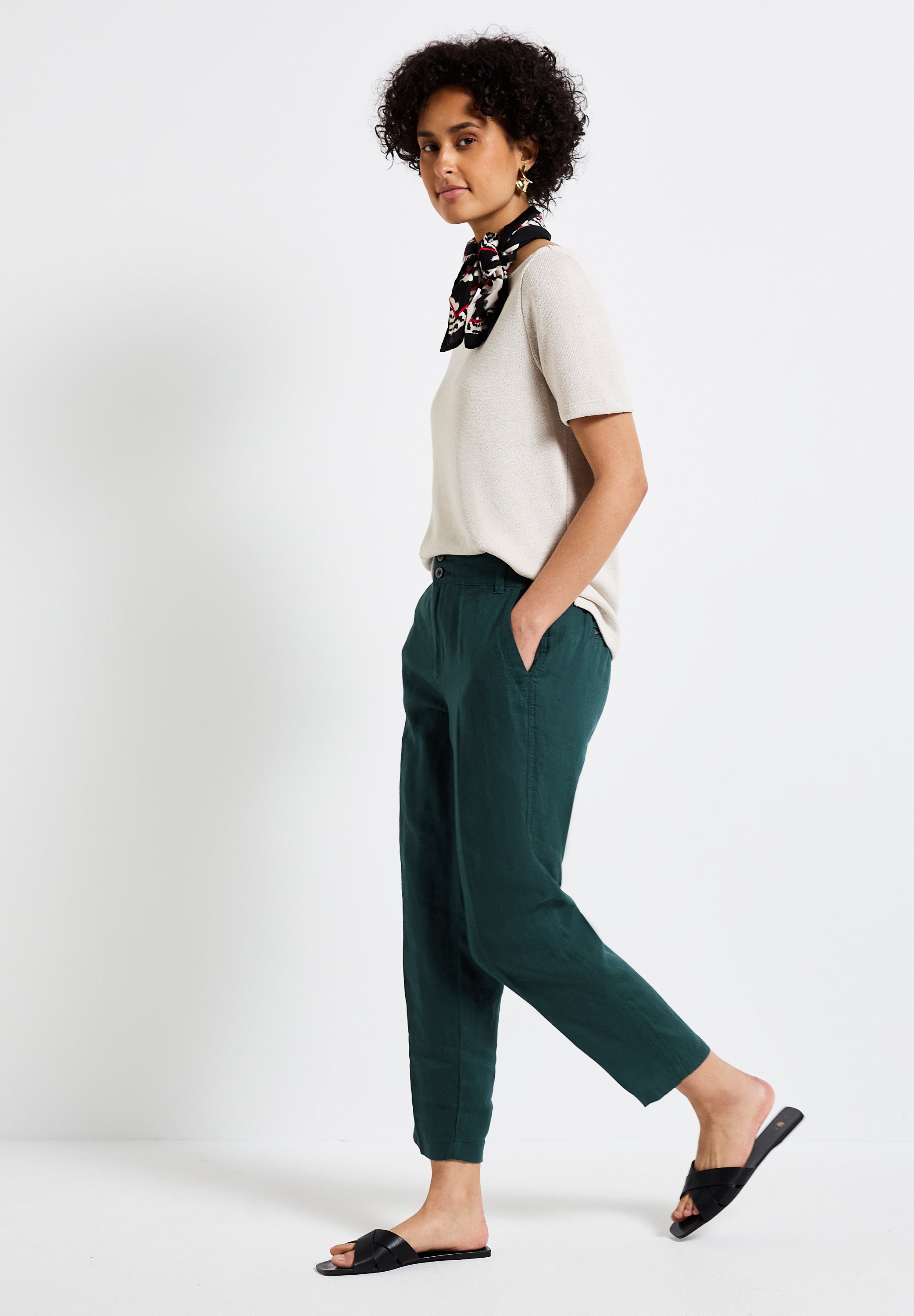 Street One Leinen-Chino Damen Sommer Casual Fit